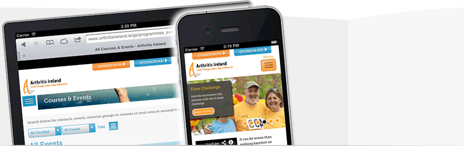 Arthritis Ireland Mobile Website